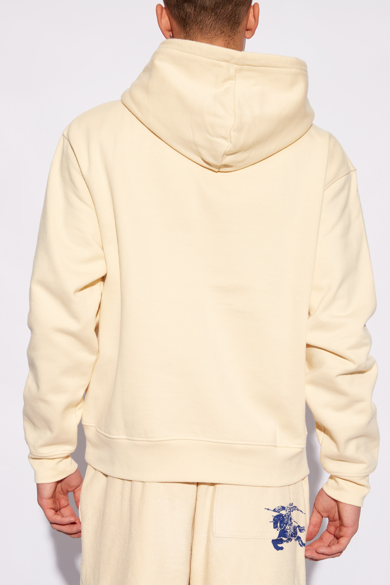 パーカー・フーディ JACQUEMUS Men Hoodies 22H245JS3102120151 Beige Cream 'Brode' hoodie with logo Jacquemus - Vitkac France